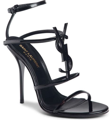 ysl flip flops sale|YSL black strappy heels.